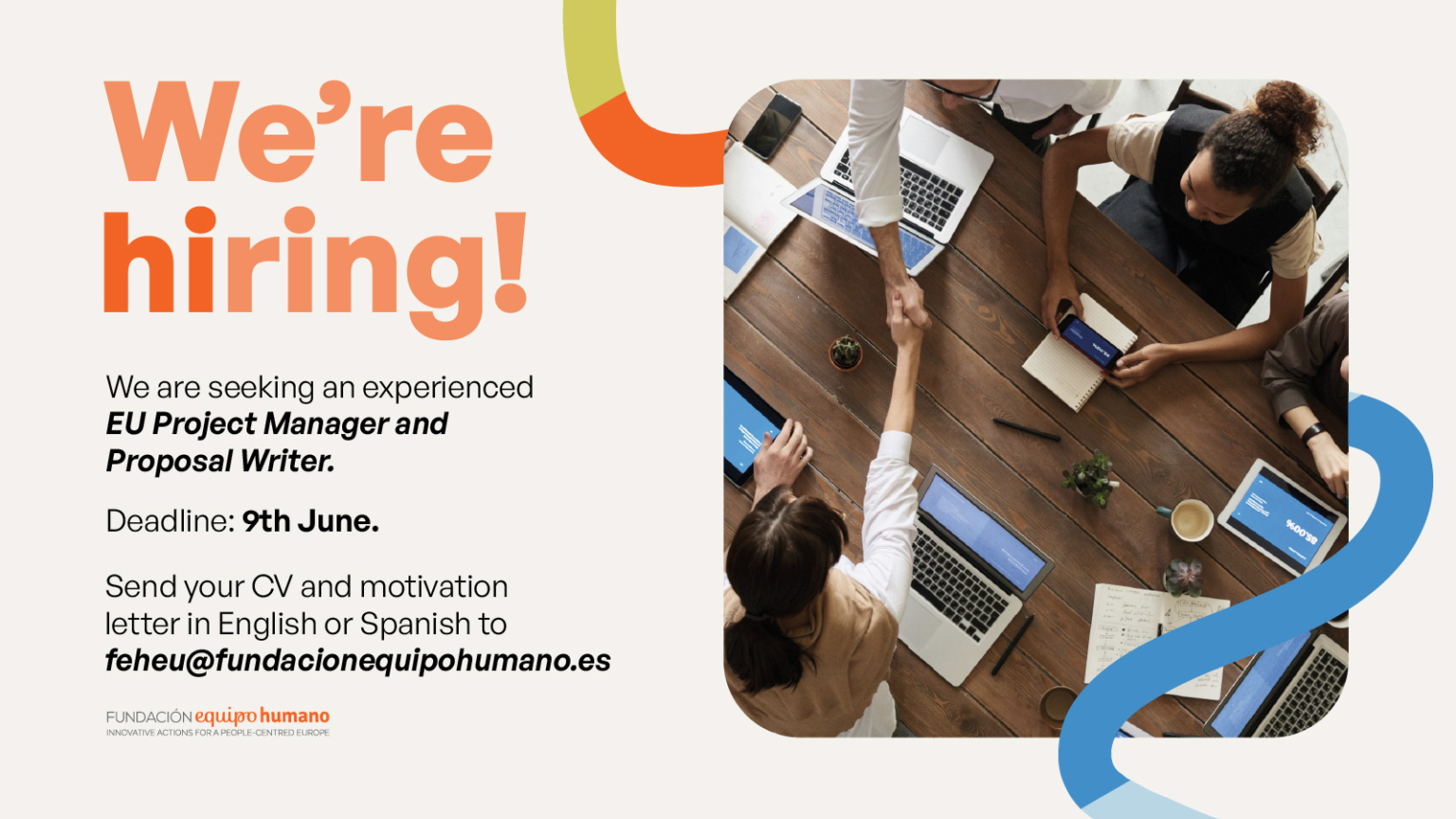 We’re hiring an European (EU) Communication Officer!